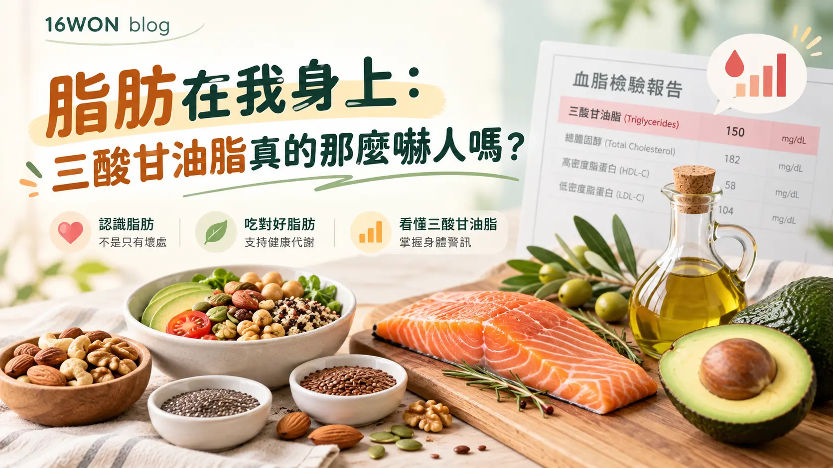 脂肪在我身上：三酸甘油脂真的那麼嚇人嗎？