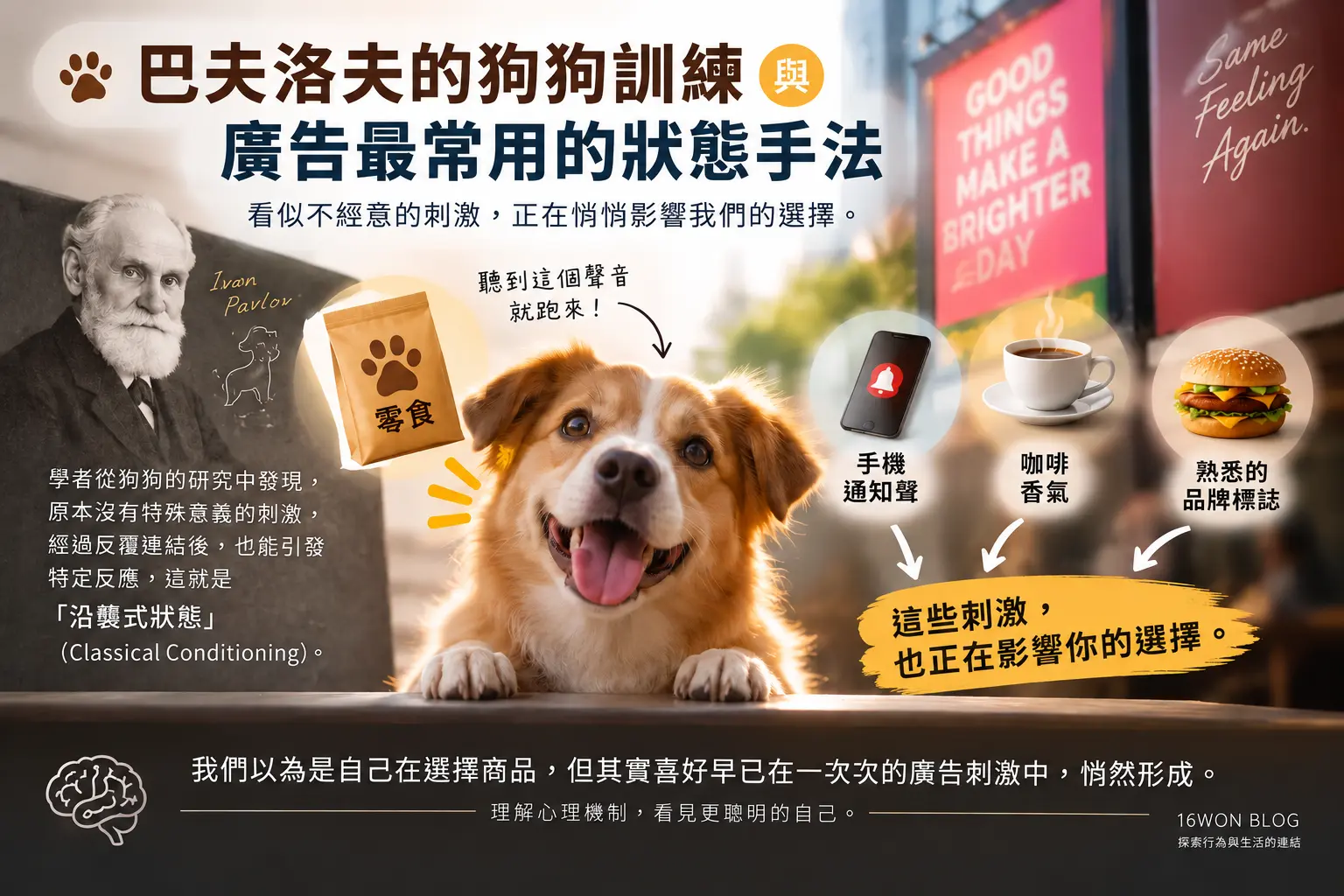 巴夫洛夫的狗狗訓練 與 廣告最常用的狀態手法